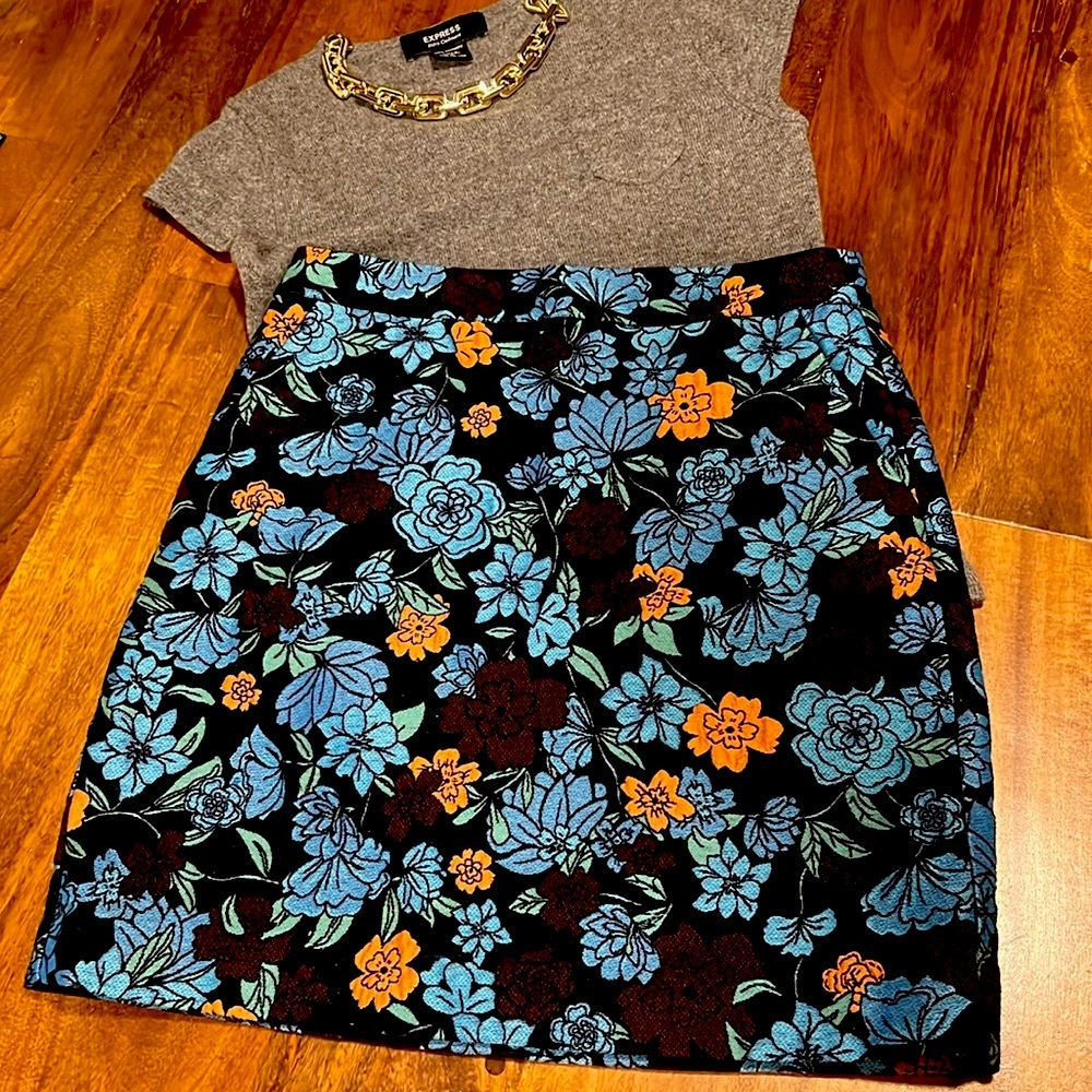 Loft floral skirt